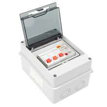 Unidad de consumo de autocaravanas de garaje bidireccional 40a 30ma RCD 2mcb 6a + 16a Disyuntor de fuga pequeña de 2way 4030ma RCD + 2 MCB (6a + 16a) - Blanco - Ver 6