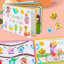 Farm Story Board Set, Artistic Expression Kit With Alphabet & Animal For Early Education, Busy Book For Preschool Kids Learning Busy Book Montessori Sensory Educational Toys Alphabet Animal Early Education Busy Book, Busy Book, Montessori Toys, Busy Board - Multicolor - View 21