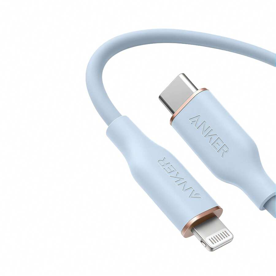 A866 Apple MFi Certified Bending-Resistant Charging Cable, Durable And Break-Proof, Does Not Damage The Battery, Fast Charging Cable, Blue - Blue - View 1
