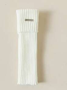 1 双金属标签辣妹针织暖腿袜套 JK 叠穿袜 秋季配饰