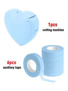 3 Rolls/2 Rolls/1 Roll Eyeshadow Tapes With Cutter, Eyeshadow & Eyeliner Stencil Tools, Eyemakeup Finishing Stickers, Eyemakeup Protective Tapes, Professional Eyelash Tapes, Adhesive Fabric Eyelash Tapes, Breathable Micro-Porous Fabric Eyelash Extension Tapes, Eyelash Lifting Tapes, And Breathable Low-Allergy Eyelash Isolation Eye Patches. - Blue - View 13