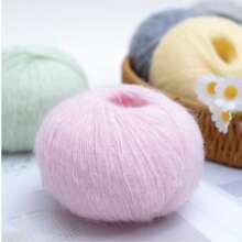 Luxury Wool Mohair Crochet Kit - 1-Pack Cashmere-Soft Yarn For Fall Christmas Halloween Home Decor, DIY Knitting Sweaters Scarves | Uncinetto Lana Gomitoli Borse Fai Da Te - Multicolor - View 8