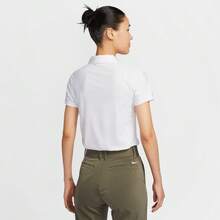 Nike Women's AS W NK DF VCTRY Short Sleeve Knit Polo Shirt, Golf Collar, TFQ1575-100 - White - View 2