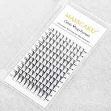 MASSCAKU 1pc Natural Looking False Eyelash, Suitable For Daily Makeup, Can Be Given As A Gift To Girlfriend - Black - View 13