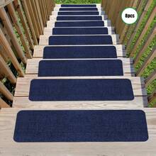 1/4/7/8/15 Pcs Outdoor Stair Treads, Non-Slip Stair Treads For Wooden Steps,Stair Runners For Wood Steps ,Durable Outdoor Stair Mat Non,Stair Treads Non Slip,Indoor And Outdoor Carpet For Stairs, Pet- Outdoor Stair Mat Non-Slip Anti-Scratch -With A Self-Adhesive Backing Stair Treads Reusable Adhesive Backing Prevent Stair Covering Mats From Moving-Stair Treads Easy Installation