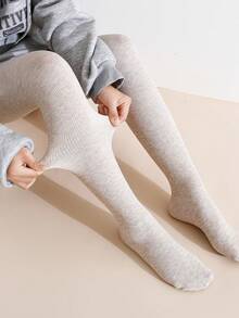 1pc Children's Brushed Thick Tights, Warm & Cozy Leggings For Girls, Suitable For Daily Wear And School Uniform, Autumn/Winter
