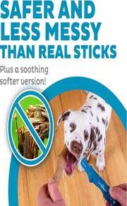 Outward Hound Dogwood Puppy Durable Dog Chew Toys, Real Wood &Amp; Teething Bone, 2-Pack, Small - ColorG - 查看 3