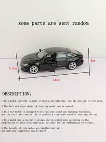 YCMODEL A Simulation Alloy Car Model Of A High-Performance RS7 German Sports Car. The Body Of The Car Model Is Made Of Zinc Alloy Material, And  On Both Sides Can Be Opened. The Car Model Has Simulated Sound And Lighting Functions. It Is A Car Model With Rich Details, Fine Workmanship, And Good Quality, Suitable For Collection And Giving As A Birthday Gift To Friends - Multicolor - View 3