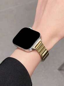 1 pulseira magnética de metal para relógio, masculina e feminina, compatível com Huawei Watch Smart Strap Fit 1/Fit 2/Fit 3/Fit 4/Pro Watch Band