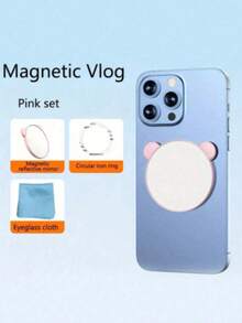 1 Stück magnetische Selfie-Linse, rückseitig montiertes HD Selfie-Hilfsmittel, Live-Streaming Spiegelreflektor