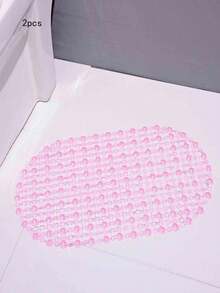 1/2/4pcs Anti-Slip Suction Cup Bath Mats - Waterproof Shower And Toilet Rugs, Plastic, Available In Mixed Colors/Pink/Blue, Bathroom Mats | Wet Environment Pads | Bathroom Carpets, Bathroom Accessories Home Bathroom Decor Fall Decor Back To School - Bathroom Anti-slip Mat - View 18