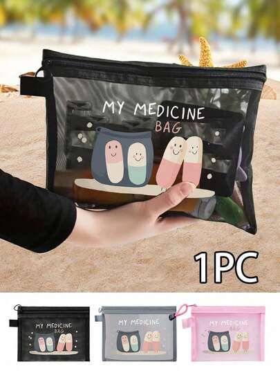 Outdoor Travel Offices Carry Small-Capacity First-Aid Kits Mesh Bag, Portable Medicine, First-Aid Kits And Pill Packaging Containers, With Pills, Nurse Letter, Medication, Travel Pill Organizer, Aid Kit Bag, Perfect Health Gift, Makeup Bag, Cosmetic Bag, Travel Toiletry Bag, Daughter Gift, Make Up Pouch, Makeup Bag Gift For Make Up Organizer,Christmas Gifts,Pouch,Travel,Gifts For Women,Women's Necessaire,Travel Essential,Pouch,Clutch / Small Handbag,Necessaire,Makeup Organizer,Makeup Organize,Pouch,Brush Holder,Mini Pouch,Large Capacity Pouch