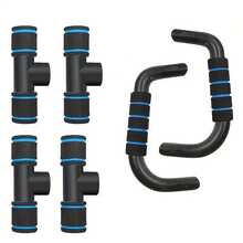 Pushup Bars: Cushioned Foam Grips And Non-Slip Design - Essential For Men And Women! Exercise Tool, Comfortable Grip, Reinforced Structure, Durable Material, Training Equipment, Fitness Beginners, Home Gym Gear - Multicolor - View 4