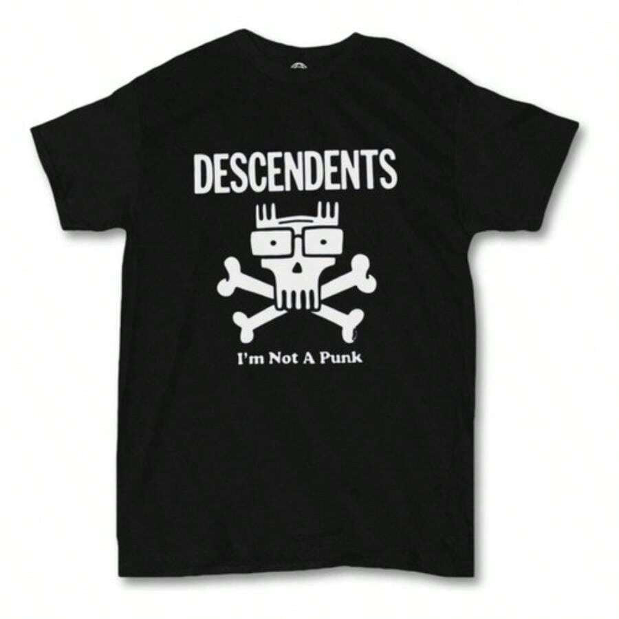 DESCENDENTS T-Shirt I'm Not A Punk, Music Band Rock Punk Goth Metal Unisex Tee - màu đen - Xem 1