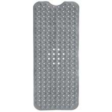 1pc Bath Mat - Lux Decor Non-Slip Durable PVC Tub Mat With Suction Cups And Drainage Holes - 40x16 Inches- For Shower And Bathtub Comfort, Roll-Up Storage, Home Decor, Back To School, Graduation Gifts-, Spring Cleaning Upgrade, Valentine's Day Spa Feel, Safety First, Quick Dry Surface, Mold Resistant, Easy Clean, Comfortable Standing, Shower Essential, Bathtub Safety, Bathroom Upgrade, Daily Use Mat, Home Basic, Family Use, Everyday Living - 淺灰色 - 查看 11