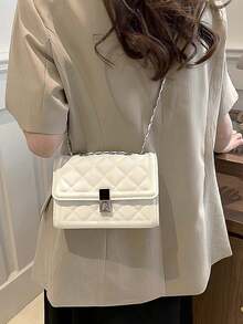 『US-Based Shipping』Quilted Crossbody Bags For Women - PU Leather Leather Cute Small Purse With Chain Strap, InsHandBag,Fashion Solid Color Quilted Square Chain Shoulder Bag, Multi-Functional Flap Banquet Bag, New Lightweight Handbag And Wallet,Casual Cell Phone Coin Purse, Diamond Lattice Chain Crossbody Bag, Simple Shoulder Small Square Bag, Women's Shoulder Bag,Designer Handbags,Carteras De Mujer Elegantes,Bolsos Para Mujer,Purses For Women,Carteras Para Mujer,Hand Bags For Women,Bolsa De Mujer,Carteras De Mujer,Luxury Bag,Designer Bag,Y2k Purse - Nhiều màu - Xem 10