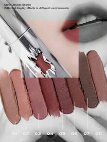 Little Ondine Matte Lip Gloss 03, Smooth & Glossy, Long-Lasting Color, True-To-Color, Magnetic Petal Cap Design, Great Gift, 2.4g/0.08oz - MATTE LIP GLAZE 03 - View 8