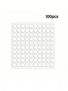 400/200/100 Pcs Clear Round Acrylic Double Sided Adhesive Stickers - Residue Free, Removable, Nano Adhesive, Ideal For Wedding Balloons, Car Decorations And Gluing Applications - White and Transparent - View 15
