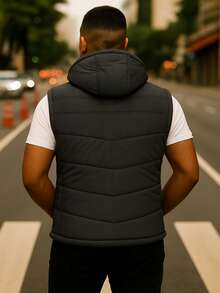 Men's Bobojaco With Hood, Men's Puffer Jacket, Jacket With Front Zipper, Men's Winter Jacket, Men's Removable Vest, Thermal Jacket With Hood, 2-In-1 Jacket, Men's Versatile Jacket, Men's Quilted Vest, Padded Jacket, Men's Warm Jacket, Jacket For Intense Cold, Modern Men's Coat, Men's Casual Jacket, Men's Jacket With Pockets, Jacket For Cold Weather, Men's Urban Jacket, Men's Puffer Vest, Zipper Vest, Winter Vest, Jacket With Light Padding, Men's Practical Jacket, Men's Winter Fashion, Stylish Men's Clothing, Men's Sports Jacket, Bobojaco With Removable Hood, Men's Leisure Jacket, Ideal Vest For Mid-Season, Practical Vest With Side Pockets, Street Jacket, Urban Men's Fashion, Quilted Coat, Lightweight Vest, Bobojaco With Dual Function, Functional Jacket For Everyday Life - 石墨 - 查看 4