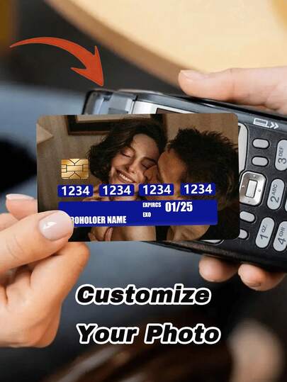 Custom Debit Credit Card Skin, Your Photo Sticker, Waterproof Vinyl |, Sparkle Holographic Custom Bank Card Sticker Custom Credit Card Sticker,Ornamental,Multi-Functional,Reusable,Colorful,Vintage,Cartoon Back To School,Multi-Functional,Ornamental,Letter,Stylish,Modern,Colorful, Adorable,Casual,Custom, Ard Decoration, Bank Card Skin, Ultra-Thin, , Scratch-Resistant, Fingerprint-Proof Card Sticker,Back To School,School Supplies