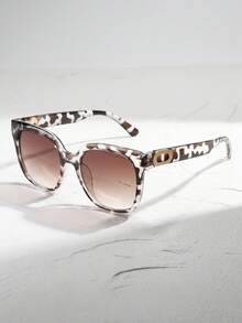 1/3pcs Korean Style Ins Vacation Rectangular Frame Fashion Women Decorative Glasses, Suitable For Summer Beach Bonfire Party, Gifts, Retro Street Style, Driving, Outdoor Travel, Party, Stage Performance, Back To School Season, Party Holiday Accessories - Multicolor - View 18