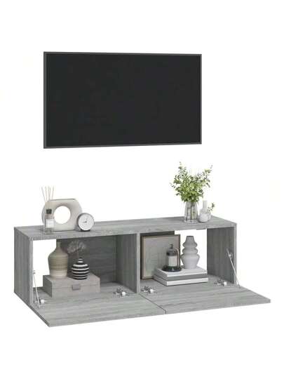 VidaXL TV Wand Units Pcs 100x30x30 Cm Wood Grijs Sonoma Oak view 4