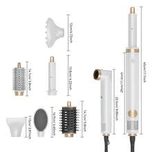 ATOPSKINS Nova escova de ar quente e secador de cabelo dobrável de alta velocidade 6 em 1, outono de 2025, 200 milhões de íons negativos, capa antipoeira reversível e autolimpante, cilindro de ondulação bidirecional, motor sem escova para uso duradouro, design multifuncional perfeito para presentear e viajar