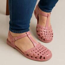 Kit 2 Pares Sandália Feminina Casual Confortável Aranha Macia e Leve - Possession - Nude + Rosa - Visão 3