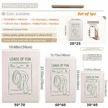 1pc, Canvas Wall Art, Framed Wall Decoration, Fun Posters, Fun Laundry Prints, Laundry Room Decoration, Cute Quote Prints, Minimalist Wall Art, Self-Service Laundry Posters, Green Laundry Prints, Bathroom Decoration, Home