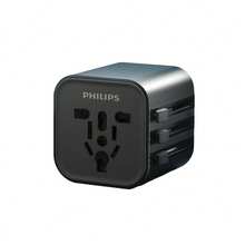 PHILIPS SPB1013B/93 万能旅行适配器，迷你便携，宽电压设计，出国旅行、留学、商务旅行必备，兼容200多个国家和地区 - 美規A型插(110-127V) - 查看 2