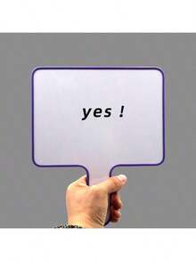 Whiteboard Hand Held Cards Two-Sided Portable Easy Wipe Write Leave A Message Multi Functional Record Whiteboard Non-Magnetic Whiteboard Pen Eraser For Judges Household Meeting Pick Up Sign Etc