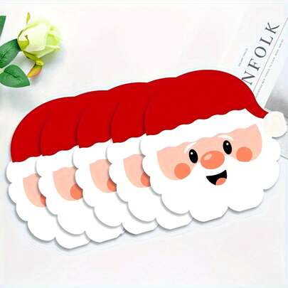 24/48 guardanapos com tema de Papai Noel para o Natal, utensílios de mesa de papel para festas, design de Papai Noel com desenho animado, adequados para festas/chá da tarde/aniversário/mesa de sobremesas/bar/hotel/piquenique, decoração de mesa para festas | Talheres divertidos | Guardanapos de papel, artigos para festas de Natal