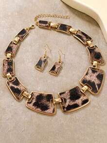 5pcs/Set Fashion Relief Decor Necklace Pendants Including Lotus, Palm Tree, Cross, Suitable For Any Occasion - Gold - View 7