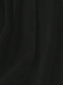 Women's Equestrian Print Solid Color Casual Long Sleeve Shirt With Pockets, Suitable For Daily Wear, Holidays, Travel, Spring/Autumn/Winter - Black Knight Print - View 6