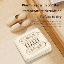 1 pezzo Essiccatore e deodorante per scarpe 2 in 1, scaldapiedi e massaggiatore, macchina per asciugatura rapida per uso in ufficio e casa