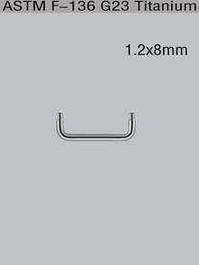 1 PC F136 Titanium Embedded Nail Double Ball Head Right Angle Shiny Skin Implant Nail Double Cone Outerthread Surface Barbell Piercings 90 Degree Dermal Anchor Hide In Skin Piercings Body Jewelry 16G Sexy Unisex - Titanium Color - View 21