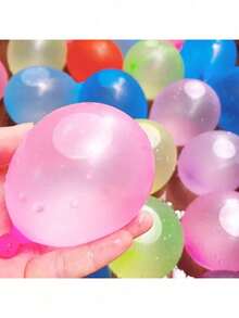 Paquete de 111 globos de agua llenado rápido exterior diversión verano nudo automático práctico juego familiar fiestas actividades al aire libre niños adultos resistente colores surtidos - 111 - Ver 3