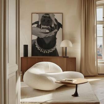 1 件奢华杜宾犬墙饰，奢华时尚海报，黑白，房间装饰，狗狗墙饰，时尚印花时尚房间装饰墙饰客厅装饰办公室装饰卧室装饰厨房装饰浴室装饰墙饰家居装饰海报（无框）