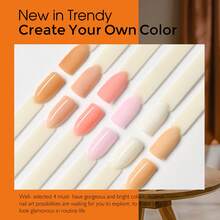 6pcs Translucent Nude Pinkish Dip Powder Set - Achieve Salon-Quality French Nail Art With Milky Jelly Effect, Clear Dipping Powder For DIY At-Home Manicure - Easy To Use, Long-Lasting, Fit For Salon-Quality Nails At Home - 彩色 - 查看 5