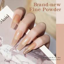 6pcs Translucent Nude Pinkish Dip Powder Set - Achieve Salon-Quality French Nail Art With Milky Jelly Effect, Clear Dipping Powder For DIY At-Home Manicure - Easy To Use, Long-Lasting, Fit For Salon-Quality Nails At Home - 彩色 - 查看 8