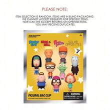 Disney 1PC Officially Licensed 3D Cute Doll Blind Bag Family Guy Meg Griffin Chris Griffin Lois Griffin King Of The Hill Dale Gribble Jeff Boomhauer Steve Smith Hayley Smith Yumyulack Jesse Anniversary Birthday Christmas Halloween Surprise Gifts Surprise Bags For Friends And Family American Dad Solar Opposites Fan Favorite - Multicolor - View 7