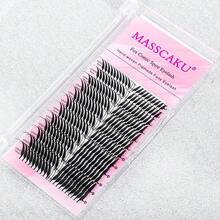 MASSCAKU 1pc Natural Looking False Eyelash, Suitable For Daily Makeup, Can Be Given As A Gift To Girlfriend - Black - View 12