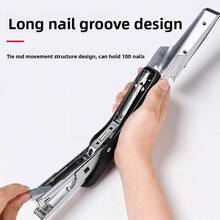 1 pieza/999 piezas Grapadora manual, Grapadora de agarre ergonómico, Grapadora de empaque de entrega ahorradora de trabajo para restaurante, cafetería, tienda de té con leche, tintorería