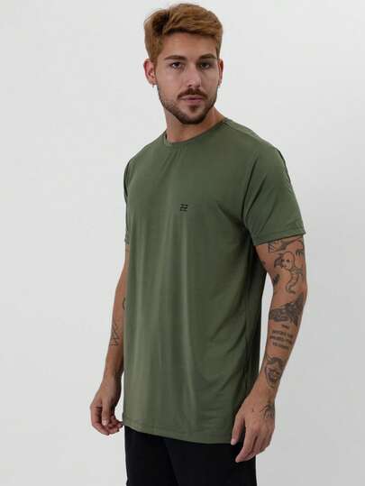Camiseta Poliamida Dry Fit Masculina Manga Curta Academia Camisa Malhar Dia A Dia Premium