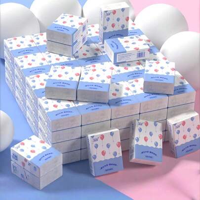 Portable Handkerchief Paper Tissues, Portable Mini Pocket Napkins, Travel-Sized Tissues