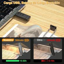 Lámpara de Lectura Recargable Portátil con 9 LEDs y 3 Modos - Blanca - Ver 10