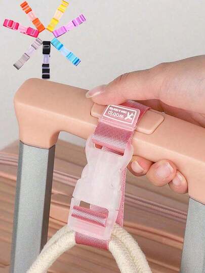 Travel Luggage Buckle Strap Portable Travel Hanging Belt Anti-Lost Clip Strap Bag Hanging Buckle Luggage Fixed Strap Clip Adjustable Luggage Belt Release Buckle For Travel Carrying Case Bundle Strap Luggage Side Hanging Buckle Strap Practical Outdoor Carrying Strap For Car Travel Travel Essentials Travel Accessories Vacation Summer Holiday Back To School
