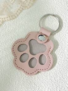 1pc Commemorative Leather Pet Hair Keepsake Bag - Multipurpose Portable Keychain, Suitable For Cats And Dogs, Pet Memorial Hair Storage Box