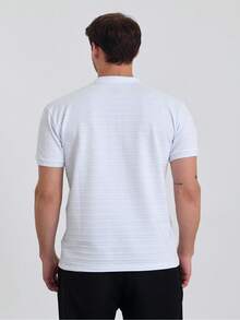 Men's 2-Pack Basic Loose Polo Neck T-Shirt - Black - View 6