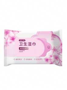 30片/包女性卫生消毒湿巾，成人卫生清洁浴室湿巾，家庭护理湿巾 - 彩色 - 查看 8
